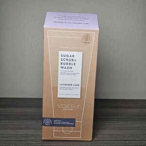 Voesh New York Sugar Scrub & Bubble Wash Relax & Calm Lavender Land new in box
